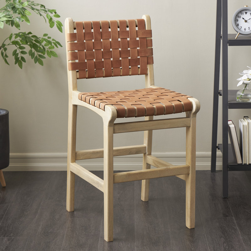 Tabouret de bar Weig, Brun clair