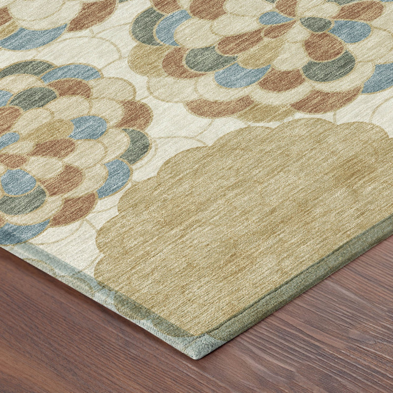 Tapis d'intérieur / extérieur lavable à la machine Chantille ACN2466, Tapis de couloir 2 pi 3 po x 7 pi 6 po, Beige