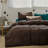 Solid Color Comforter Dark Color 3 PCs Bedding Set Deep Color Bed Comforter Set-115667189-115667180