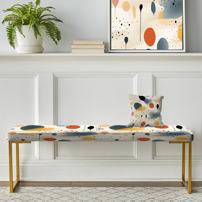 Subdued Expression - Banc rembourré Botanical Gold