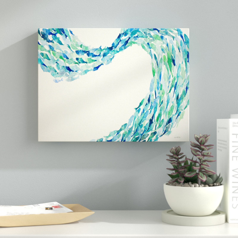«Flow» par Norman Wyatt Jr - reproduction d'art sur toile tendue, H 16 po x l 20 po x P 1,5 po