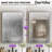36'' W x 24'' H Smart Anti-Fog Bathroom Mirror with Side Lighting, Tri-Color Dimmable LED & Memory Function, IP44 Waterproof, Black Frame