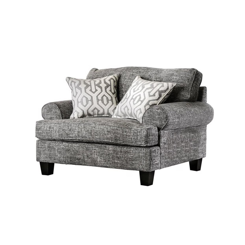 Chaise transitionnelle l 53,4 po, gris