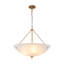 Lustre 4 lumières en verre albâtre