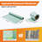 38" x 60" Shower Curb Kit, Full Shower Installation Set with Tray, Curb, Waterproof Membrane, Seals, Corners, Bonding Flange, Trowel & Level – Center Outlet-113215079-113215081-122803692