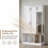 Elegant Farmhouse Hall Tree with Walnut Bench – Ultimate Storage and Style for Your Home Entryway-299465520