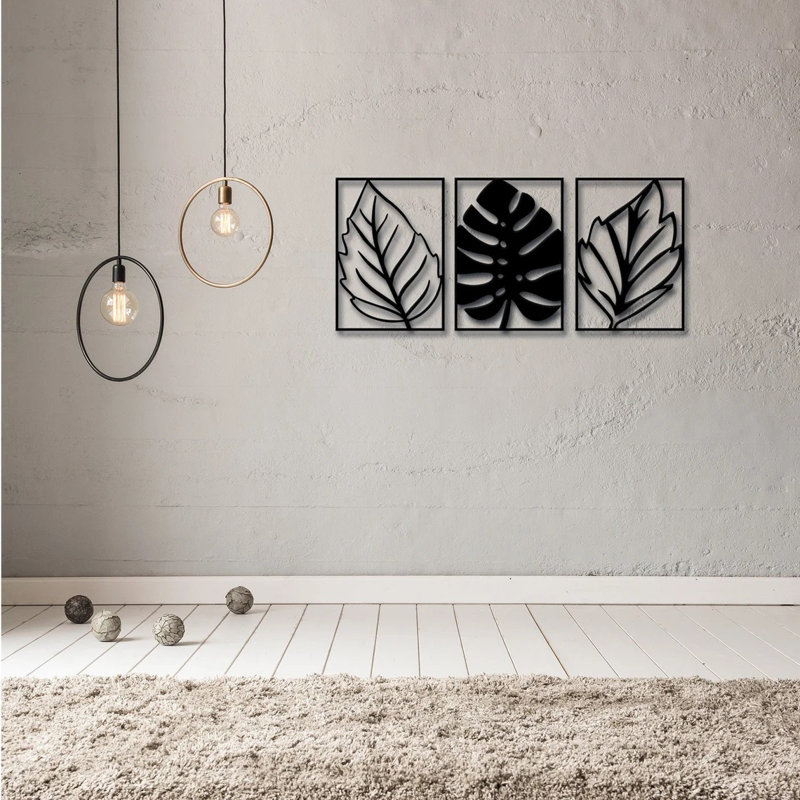 Handmade Coastal Trees And Nature Wall Decor on Metal