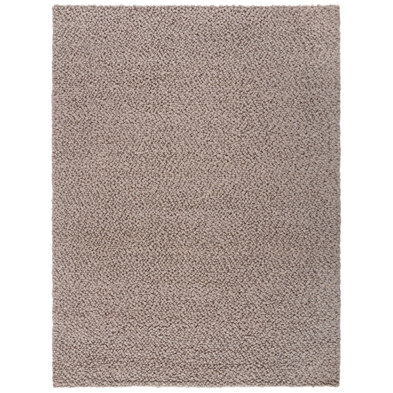 Natura Hand Woven Wool/Viscose/Cotton Rug in Taupe, Rectangle 8' x 10'