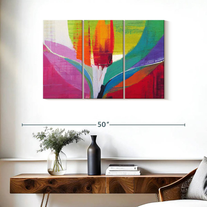 Avery Tulip Abstract, 24" H x 38" W