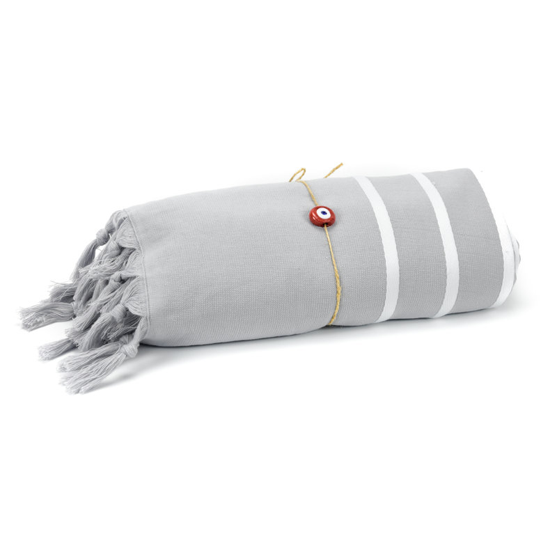 Dakotah Turkish Cotton Beach Towel, Gray