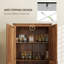Armoire de cuisine, armoire avec tablettes réglables