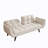 Kuebbing 74'' Velvet Tight Back Convertible Sofa-1025138436