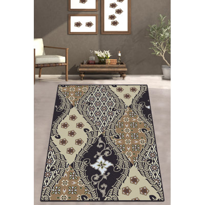 Tapis de couloir écru de qualité supérieure, 47,2 po x 59,1 po | 100% polyester, hauteur de poils de 0,16 po, épaisseur totale de 0,39 po | Antibactérien, antidérapant, dessous lavable à la machine | Parfait pour le salon, la chambre à coucher et les vestibules