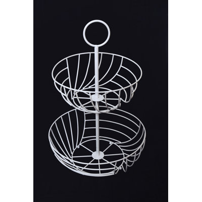 Prep & Savour Calistro Metal Fruit Bowl