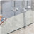 A modern minimalist rectangular glass dining table with tempered glass tabletop and silver metal legs, suitable for kitchens, restaurants, and living rooms,63"*35.4"*30"-1197346702-1197346803