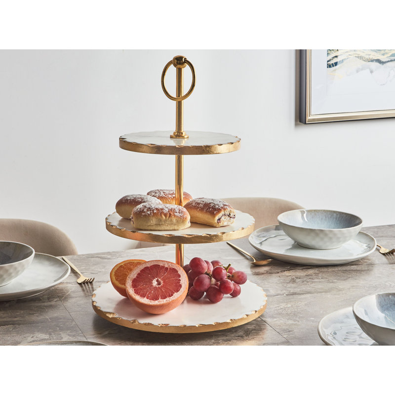 Barbot Marble Tiered Stand