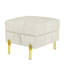 Repose-pieds rectangulaire capitonné en cuir-129933604