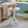 Krohn Transitional Round Pedestal End Table with 4 Legs