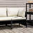 23.6" Wide Wicker Patio Sofa with Cushions-1007197404-1007197405
