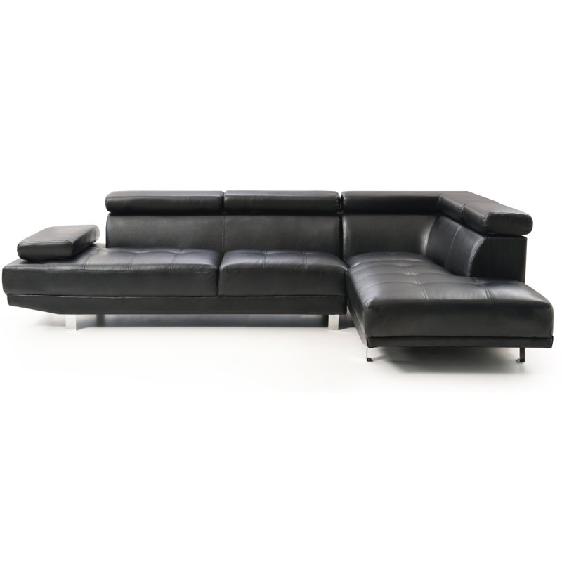 Canapé modulaire Modern River, Noir, noir, noir, noir