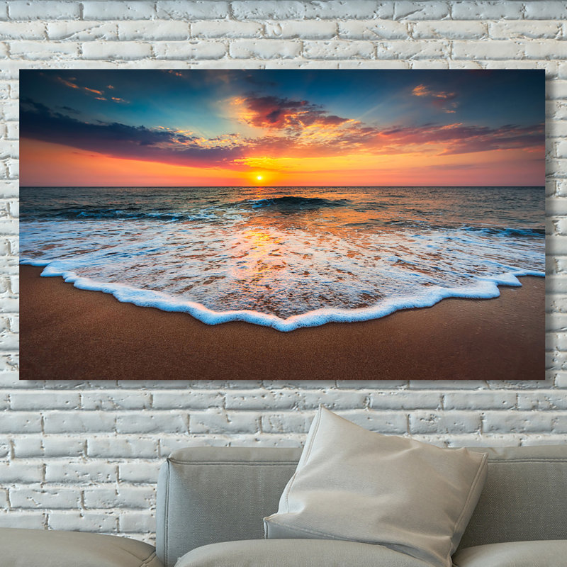 «Cloudscape Over the Sea 4», reproduction de photo sur toile tendue, H 24 po x l 40 po x P 1 po