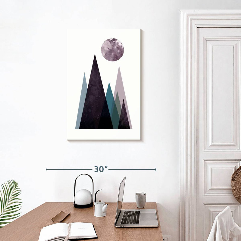 Alvord Scandi Mountains Blue II, 30" H x 20" W