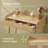 Virdie Boho Vanity Desk with Light Up Mirror, 3 Drawers, Dimmable, Touch Control Light with 3 Color Hues-99712030
