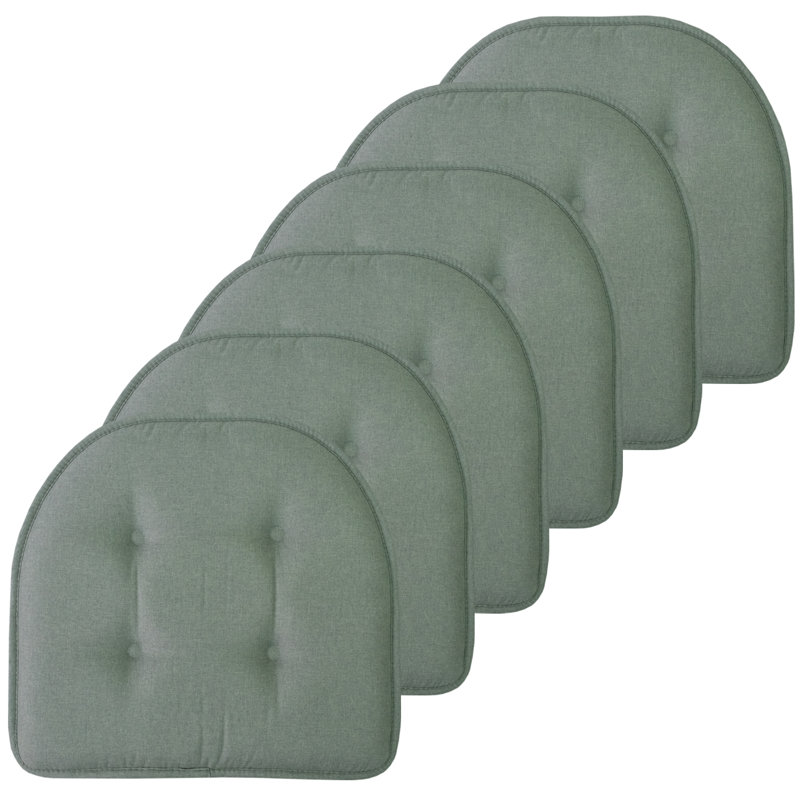 Solid U-Shaped Non-Slip Indoor Chair Cushion, Scuba, 6