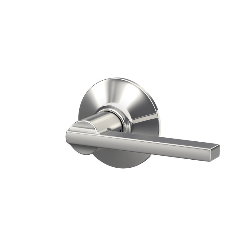 Latitude Lever Hall and Closet Lock, Polished Chrome