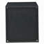 Black and silver 2 drawer bedside cabinet