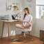 Chaise de bureau en velours et capitonnée-1112005635