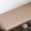 Banc rembourré en bois massif noyer-473370167