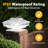 Solar Post Cap Lights, Fence Post Solar Lights, Cool White Lighting, White Waterproof Outdoor Post Lights for Garden Patio Porch 4x4 5x5 or 6x6 Wooden Posts (set of 6)-118736391