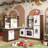 Corner Rotatable Kids Kitchen Playset With Real Lights & Sounds,toy Sink With Running Water,interactive Role-play Toy For Multiple Children