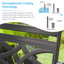 Chaise longue de patio avec coussins Armisha