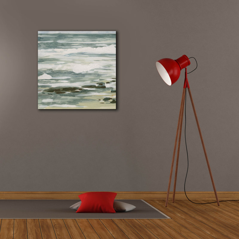  «Low Tide 1» par Emma Caroline, art mural sur toile, 26 po x 26 po, H 26 po x l 26 po