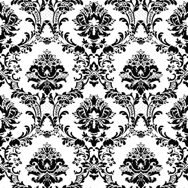 Positano 10m x 52.8cm Matte Wallpaper Roll, White/Black