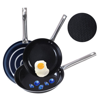 Ensemble de poêles à frire en aluminium 3 pièces