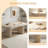 Cream right semicircle desk,3-drawer-1035243834-1035243828