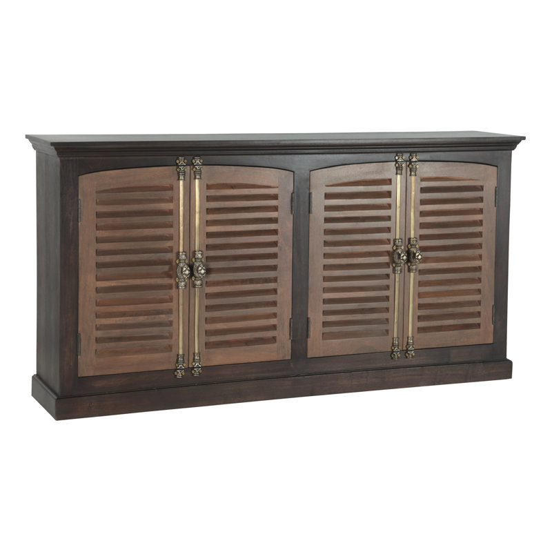 4-door Shutter Solid Wood Sideboard