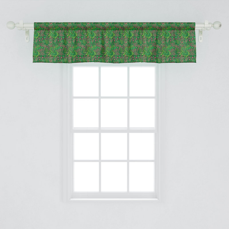 Ensemble de 2 cantonnières Ambesonne Botanical, L 54 po x L 12 po