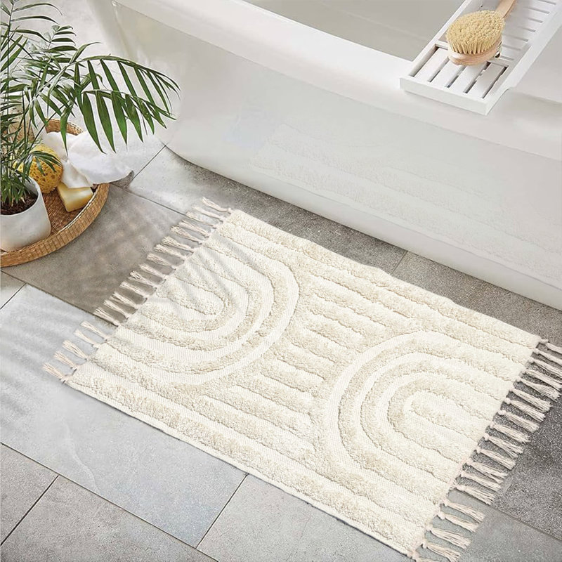 Handwoven Rainbow Bath Rug