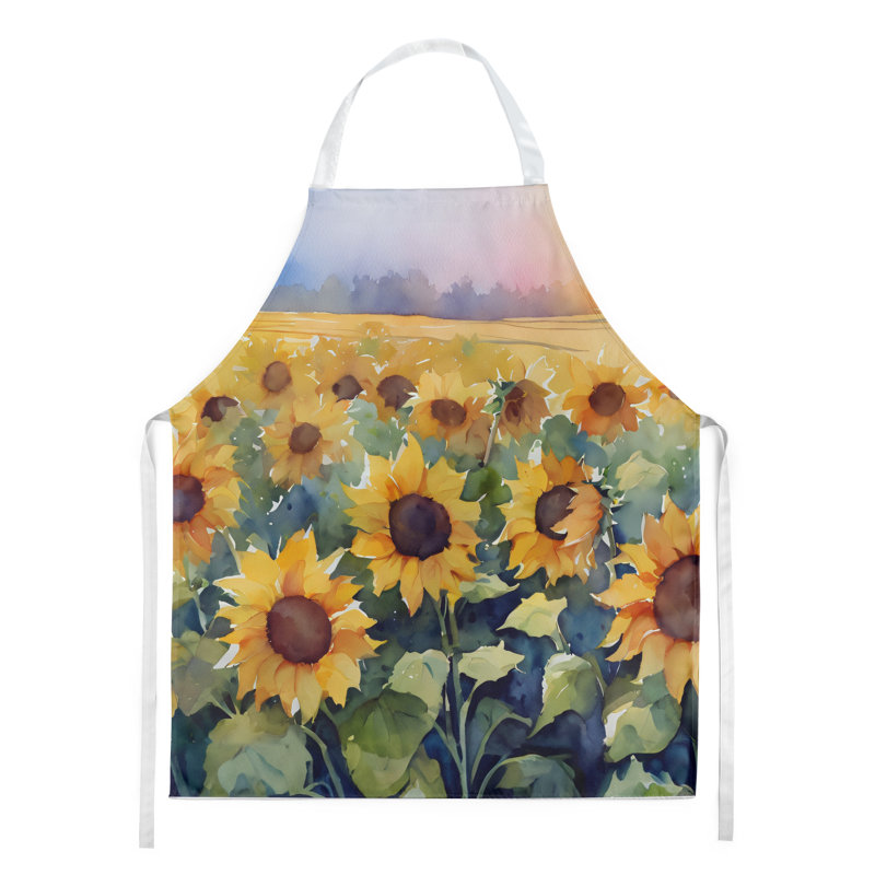 Tournesols en tablier aquarelle