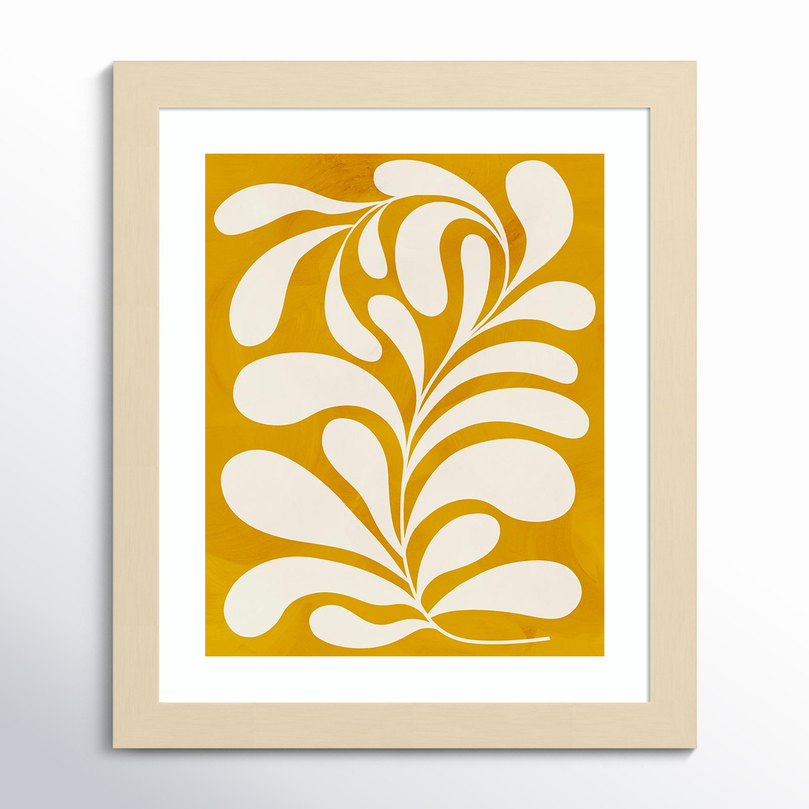 Goldenrod I by Grace Popp, 13" H x 11" W x 1" D, Natural