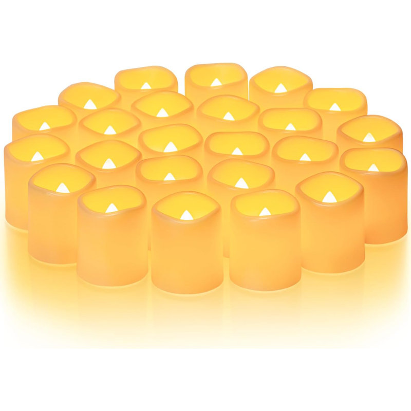 Unscented Flameless Tealight Candle, 24