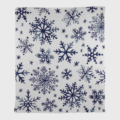 Plaid blanc à motif nordique In2Winter