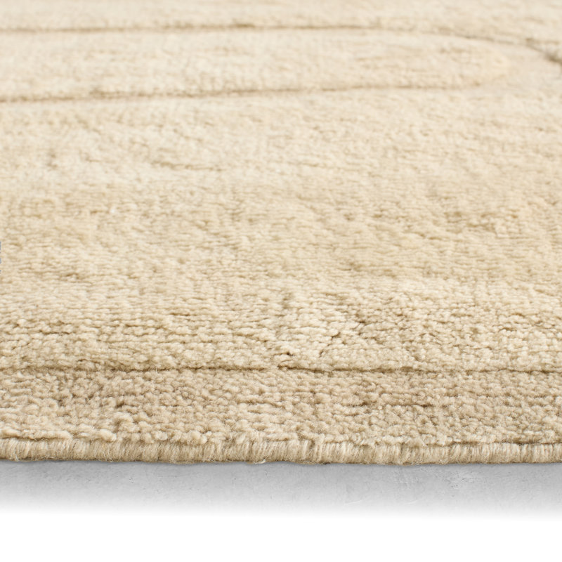 Jaipur Living Sarra Handwoven Modern/Contemporary Ivory Shag Area Rug (8'X10'), Rectangle 6' x 9'