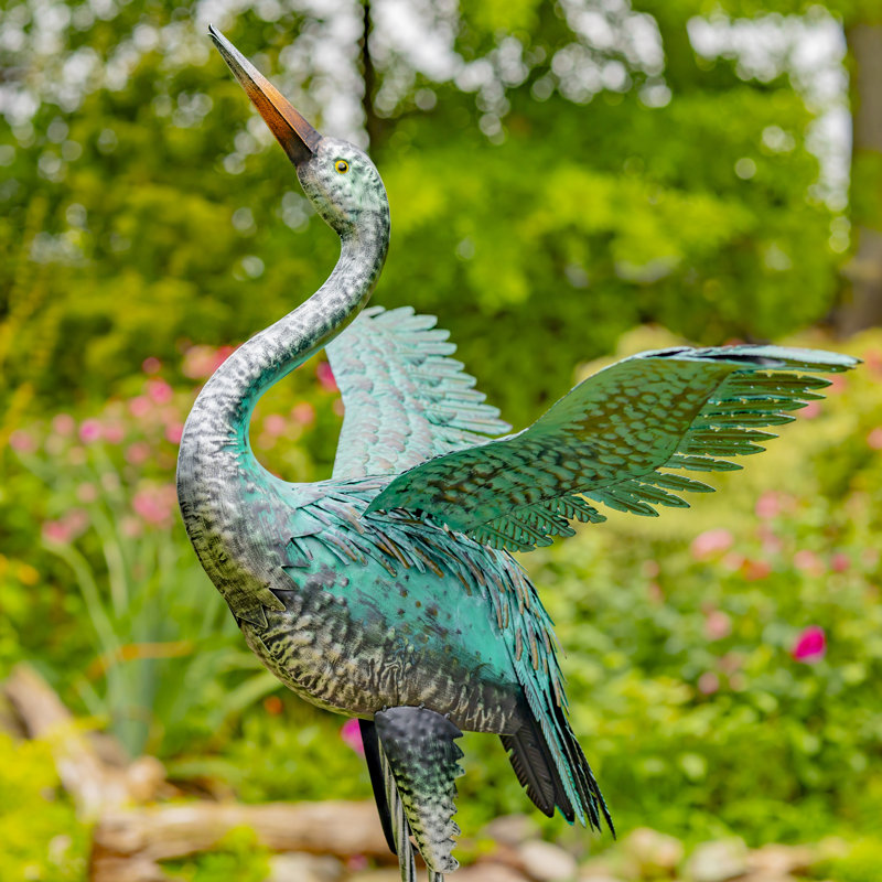 Ensemble de 2 figurines de jardin en fer Carsen