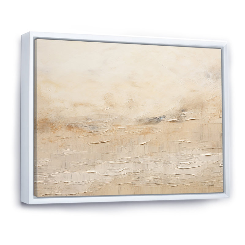 Simplicité des plaines des Prairies II, Cadre flottant blanc, H 12 po x l 20 po x P 1 po