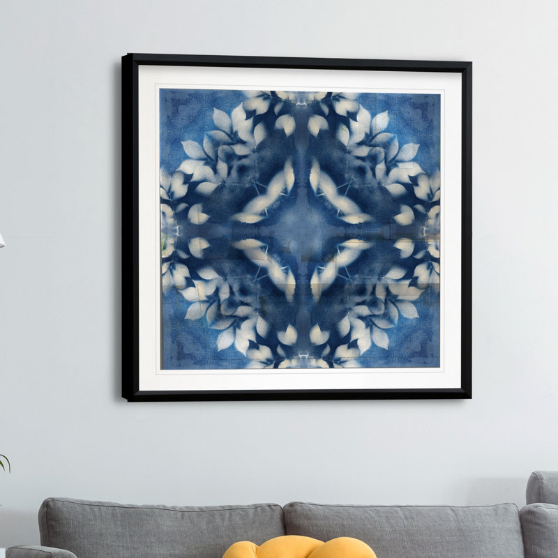«Navy Nature II», impression sur toile, H 30,5 po x l 30,5 po x P 1,5 po, Encadré dans du plastique noir